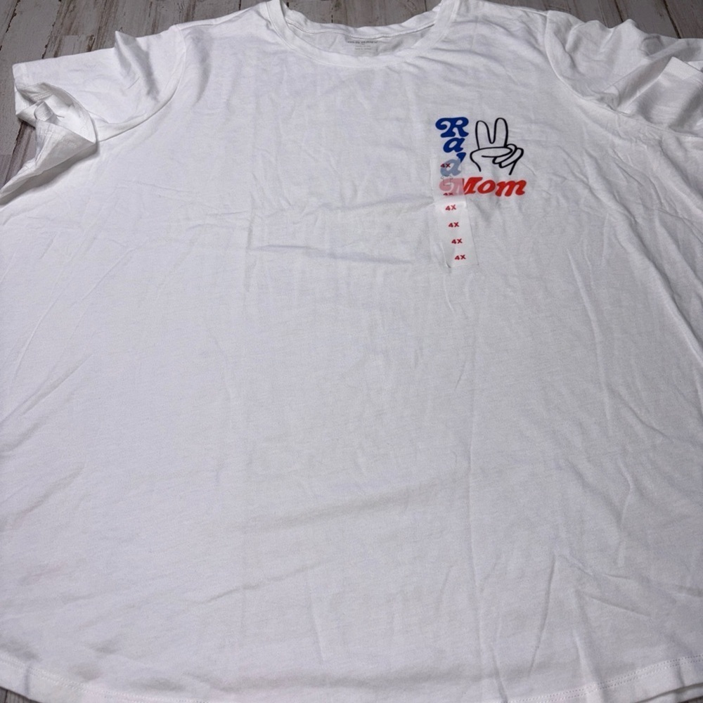 Old Navy Women’s Size 4x White Cotton (Rad Mom)- T-shirt NWT! - Picture 13 of 15